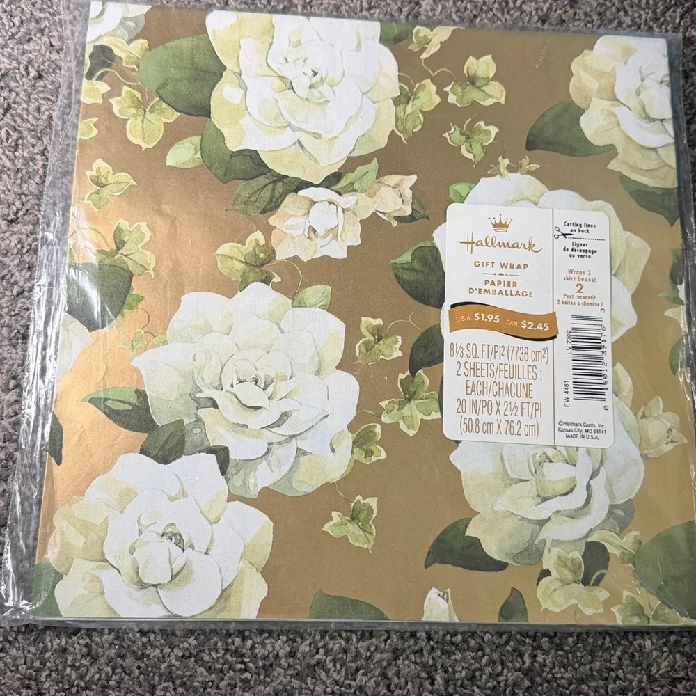 5/$25 VINTAGE Birthday Wrapping Paper Flowers